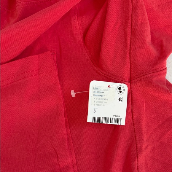 FP Movement by Free People Top Hot Shot Hooded Layer Sweatshirt Hibiscus Small - Picture 16 of 16